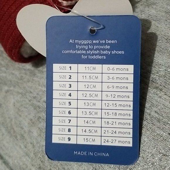 MYGGPP Red Nnit Faux Fur Baby Booties NEW Infant 0-6 Months - Picture 10 of 10